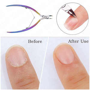 Coupe-cuticules professionnel en acier inoxydable couleur titane, outil de manucure pour éliminer les peaux mortes, OEM - Product Image 4