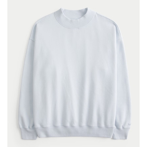 Sweat-shirt à col montant pour femme en mélange de coton, vêtement décontracté - Product Image 5