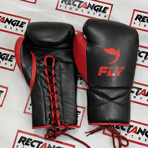 Fabrication en usine de gants de boxe sur mesure, 100% cuir véritable, professionnels, à lacets. - Product Image 2