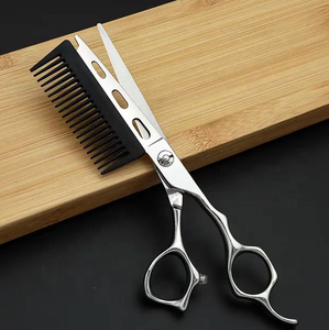 Tijeras Profesionales de Peluquería y Barbería de Acero Inoxidable con Mango de Cerámica y Cuchilla Afilada, Set de Tijeras para Cortar y Entresacar Cabello al por Mayor - Product Image 4