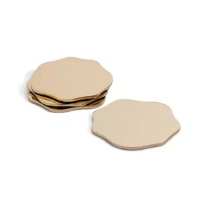 Metal Coasters Set Luxury Drink Mats Decorative <b>Table</b> <b>Protectors</b> for Home Dining Restaurant Hotel Bar Party - Product Image 3
