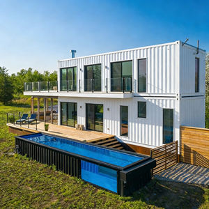 Vente directe d'usine : Piscine conteneur extérieure 20ft 40ft, structure modulaire, piscine au sol - Product Image 2