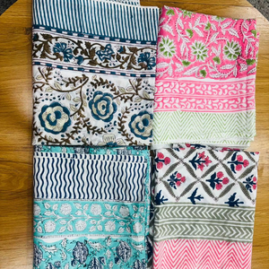 Solid Pattern Indian Block Print Cotton 72 inches <b>Sarong</b> Handcrafted Cotton Wrap Skirt, Ethical Cotton Scarf - Product Image 5