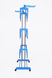 <b>Rolling</b> Laundry Drying <b>Rack</b> Stainless Steel Clothes Airer Stand With Wheels Foldable Garment Hanger For Home Use Residential - Product Image 5