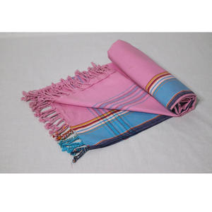 Toalla Kikoy Turca Moderna de Primera Calidad, 100% Algodón, Diseño de Rayas Rosas, Secado Rápido, Ecológica, para Uso en la Playa - Product Image 6