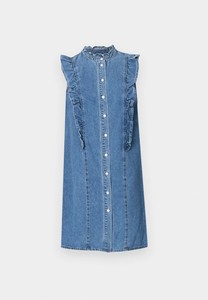 Fabricante de Vestidos Maxi de Mezclilla de Algodón de Alta Calidad Personalizados para Mujer, Estilo Vintage, Corte A, Casual, de Secado Rápido, Ajustados, Cuello Mao, para Verano e Invierno - Product Image 4