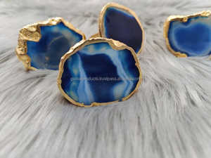 Anneau de serviette en AGATE rose, 1 pièce, décoration de TABLE - Product Image 3