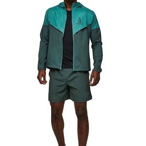 Ensemble court coupe-vent streetwear d'hiver pour homme - Conception légère et respirante avec capuche et taille élastique - Product Image 1