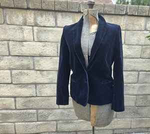 Chaqueta blazer vintage de terciopelo negro - Product Image 2