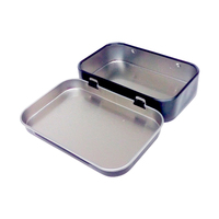 Boîte en fer blanc rectangulaire haut de gamme pour chocolats avec couvercle à charnière, qualité alimentaire, couleur personnalisée, emballage pour bonbons et biscuits, vente en gros, OEM