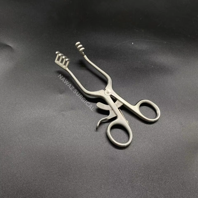 Weitlaner Retractor 3x4 Blunt Stainless Steel Self Retaining Surgical Wound Spreader for Tissue Retraction and Surgical Exposure