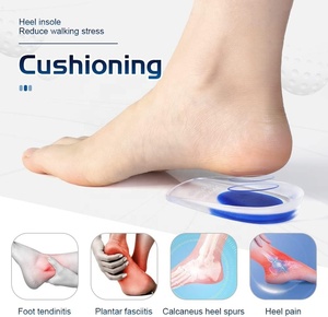 Đế lót giày silicon dạng gel & mũ bảo vệ với khả năng hấp thụ sốc dành cho người bị viêm cân gan chân, dành cho cả nam và nữ - Product Image 4