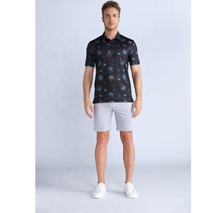 Chemise Formelle à Manches Courtes en Coton Respirant pour Hommes Grandes Tailles, Boutonnée, Tissée, Séchage Rapide, Bleu Rouge Blanc - Product Image 1