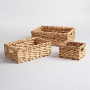 Artículos calientes Bandejas de almacenamiento multifuncionales de jacinto de agua Bandeja DE SERVICIO DE PAJA ecológica para el hogar y restaurantes - Product Image 5