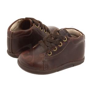 Unisex Baby and Toddler Brown Leather Sneaker-Shoes with <b>Sheepskin</b> Genuine Leather Rubber Mesh Plush EVA TPR Insoles - Product Image 5