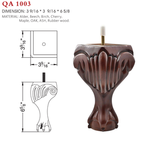Luxury Decorative Wood Furniture Leg <b>Sofa</b> Cabinet Table Foot Replacement Classic Carved Design High Quality - Product Image 5