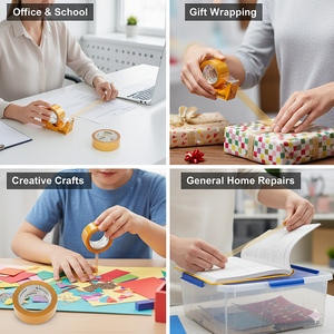 Cinta de Embalaje BOPP Transparente al por Mayor – Rollo de Envío Personalizado de Alta Elasticidad Activado por Agua con Adhesivo Termofusible - Product Image 5