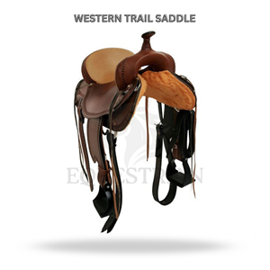 Western Trail Saddle Horse Riding Saddle Equestrian <b>Equipment</b> - Product Image 2