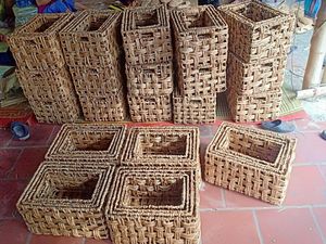 COUNTER SORT <b>Woven</b> <b>Basket</b> Hyacinth <b>Basket</b> Storage Organization Bin Display Tray - Product Image 6