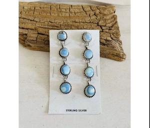 Cotton Candy Turquoise Gemstone Children's Unisex <b>Ring</b> Sterling <b>Silver</b> Minimalist Bezel Setting Engagement Wedding Anniversary - Product Image 2