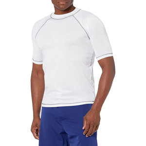 Premium <b>Men</b> Long Sleeve Rash Guard Moisture Wicking Sports <b>Shirt</b> for Surf <b>Swim</b> Fitness Exercise Gym and Performance Use - Product Image 1