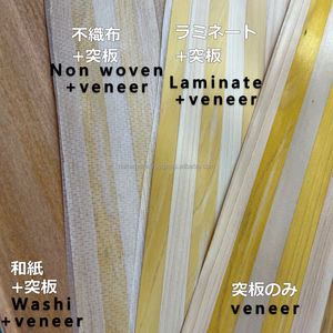 Papier Washi IRODORITAI à rayures jaunes teintées, design japonais, breveté, placage papier, support non-tissé, finition texturée flexible - Product Image 2