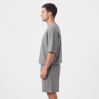 Ensemble de vêtements de sport pour hommes de haute qualité personnalisés pour l'été, short de course uni, t-shirt à manches courtes, ensemble pour hommes