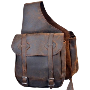 Bolsa de Cuero para Silla de Montar de Caballo, Estilo Western, Color Personalizable, para Montar a Caballo, Accesorio de Almacenamiento Ecuestre de Cuero Genuino Hecho a Mano de Primera Calidad - Product Image 2