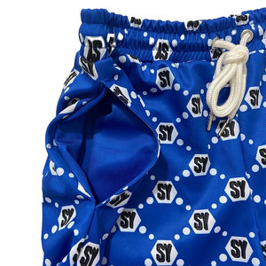 Short de bain imprimé pour hommes avec taille élastique et cordon de serrage, short de plage à séchage rapide pour l'été - Product Image 4