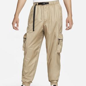 Pantalon cargo kaki pour homme, taille élastique, polyester léger, joggers décontractés, plusieurs poches, vêtements d'automne - Product Image 1