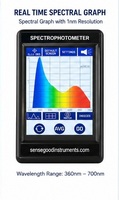 Sensegood Instruments Handheld Color Spectrophotometer 400-700 nm 1 nm Resolution 900g Portable Meter for Paint Textile Plastic