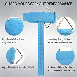 Correas de Levantamiento de Pesas Unisex con Agarre Firme Mejorado, Colocación Cómoda en la Muñeca, para Crossfit, Gimnasio, Entrenamiento, Levantamiento de Potencia - Product Image 2