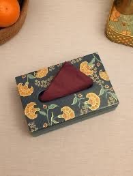 Mesa de Cocina Rectangular Multifuncional de MDF Estampado con Efecto Mármol de ILAHI, Hecha a Mano, con Soporte de Almacenamiento No Plegable - Product Image 1
