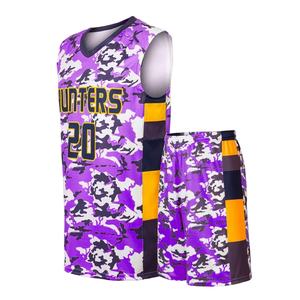 Uniforme de baloncesto con diseño de camuflaje 2025, superventas, conjuntos de uniformes de baloncesto impresos clásicos personalizados para hombres y mujeres - Product Image 4