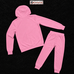 Premium <b>Mens</b> Pink Tracksuit Set Full Zip Hoodie And <b>Jogger</b> Pants Custom Athletic Sportswear Training <b>Gym</b> Running Fitness Casual - Product Image 6