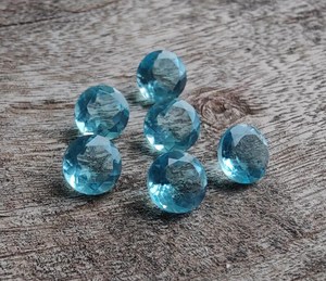 Quartz bleu naturel de 5 mm, forme ronde, qualité excellente, pierres précieuses en vrac pour la fabrication de bijoux, toutes tailles, vente en gros - Product Image 5