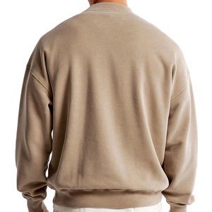 Sweat-shirts à col rond surdimensionnés pour hommes, 100% coton, personnalisables avec logo, vierges, épais, pour broderie, vente en gros - Product Image 2