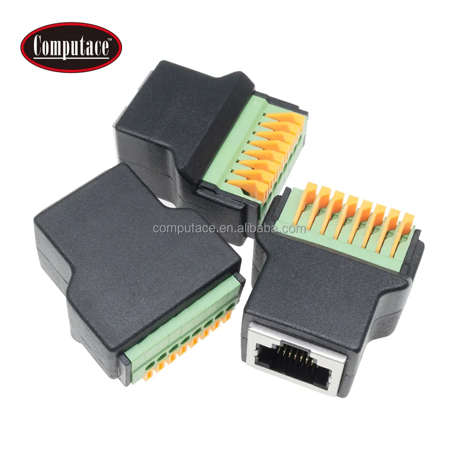 Nữ 8Pin toolless mùa xuân nhanh chóng kết nối RJ45 shielded Modular ổ cắm thiết bị đầu cuối Adapter