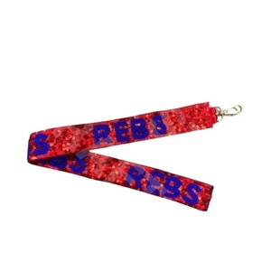 Sangles de sac en perles de rocaille en or blanc personnalisées Accessoires de mode avec forme et design personnalisés Sangle de sac à main en perles - Product Image 1