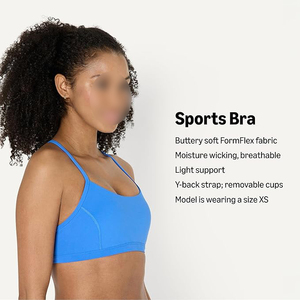 Soutien-gorge de sport sans couture bleu roi à maintien léger pour femme, idéal pour le yoga – Vente en gros de vêtements - Product Image 2