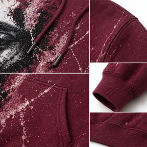 Wholesale High Quality Custom Oversized Heavyweight 100% <b>Polyester</b> <b>Hoodie</b> for Men Sublimation Print Design <b>Hoodie</b> - Product Image 4