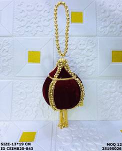 Craftstages - Bolso de Mano de Metal Hecho a Mano con Diseño de Corazón y Perlas, Forro de Satén y Cierre de Solapa para Bodas - Product Image 6