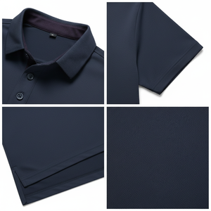 Polo décontracté en coton pour homme 200 GSM Coupe classique Streetwear Doux Respirant Anti-rétrécissement Séchage rapide Service OEM/ODM - Product Image 5