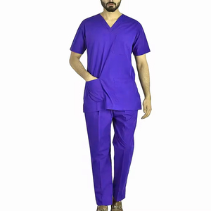 Surgical Uniforms Mens Scrub Set Medical Nurse Beauty Salon Workwear Clinical Scrubs <b>Top</b> Pants Spa Doctor Nursing Clinical Suit - Product Image 1