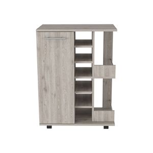 Pozzetti carrello a quattro ruote grigio chiaro per stoccaggio e organizzazione domestica - Product Image 3