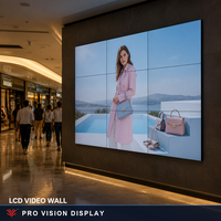 Écran d'affichage vidéo LCD mural, écran de jonction pour affichage numérique commercial destiné aux centres commerciaux et aux magasins de détail