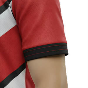 Camisetas de Fútbol Sublimadas, Uniformes de Fútbol 100% Poliéster Transpirable, Camisetas Deportivas de Manga Corta a Rayas - Product Image 4