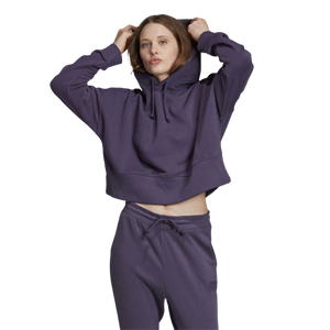 2026 Customize Logo Streetwear Fashion Custom Crop Top Hoodie inside Silk Satin Lined Hood Hoodies Women - Product Image 2