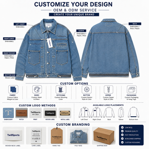 Blouson en jean classique pour homme 2025/2026 – Hiver, style urbain, coton biologique durable, coupe élégante, décontracté, coupe-vent - Product Image 5