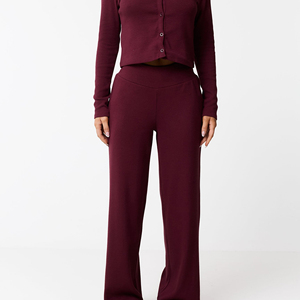 Pantalon cargo ample pour femme, hiver, séchage rapide, respirant, taille élastique, haute qualité, personnalisable OEM, décontracté, teint uni - Product Image 6
